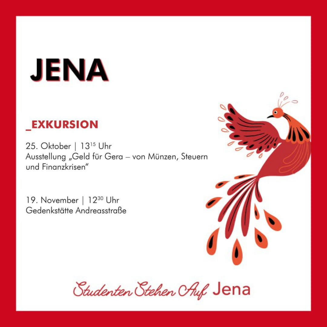 Exkursion Jena: Ausstellung Geld für Gera